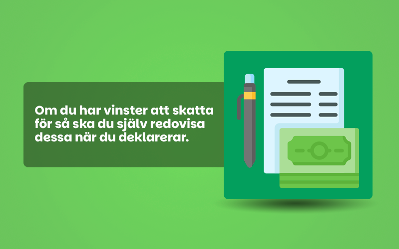 Deklarera skatt för spelvinster